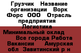 Грузчик › Название организации ­ Ворк Форс, ООО › Отрасль предприятия ­ Логистика › Минимальный оклад ­ 23 000 - Все города Работа » Вакансии   . Амурская обл.,Завитинский р-н